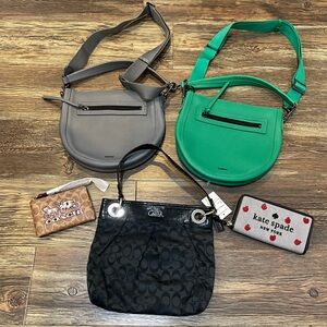 Coach, Kate Spade and Botkier Handbag, Wallet and Wristlet bundle